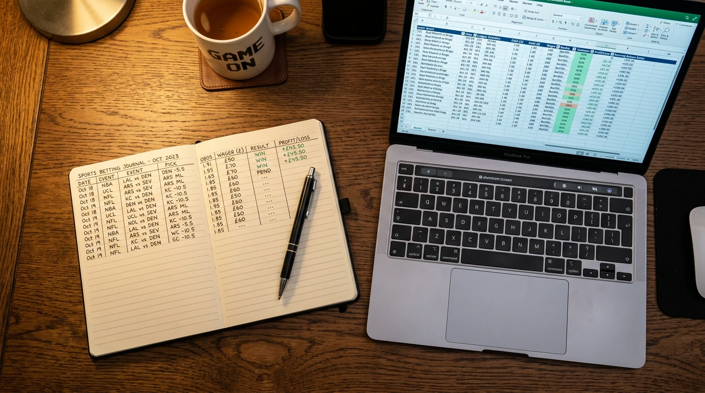 Guía para llevar un registro de apuestas NFL con métricas clave, herramientas y método para analizar el rendimiento
